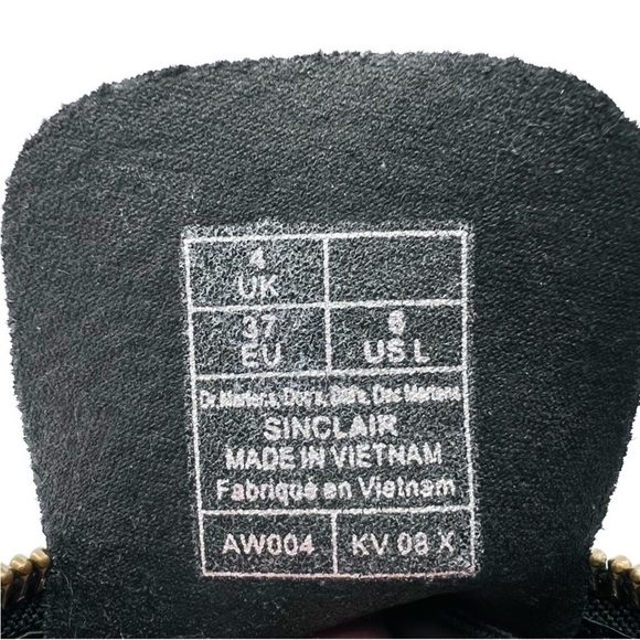 New Dr. Martens Sinclair Lamper Crinkled Black Patent Ankle Boots Size 5 (37) - Picture 9 of 11